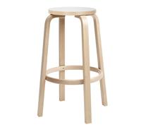 Tabouret de bar 64 structrue laqué claire 75cm clear lacquered solid birch base