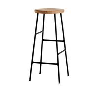 Tabouret de bar 75cm Cornet Ø 33.5cm/with footrests