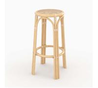 Tabouret de bar 77 cm en rotin - Vania - Maison Pavane