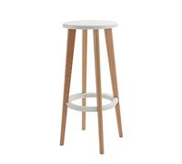 Tabouret de Bar à Barre rotonde rotonde Tabouret de Bar en Bois Cuisine bistrot Bistro Bar tabourets Hauts Ambition (Verte 76 cm)