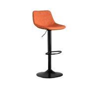 Tabouret de Bar Accueil Salle à Manger Bar Îlot Comptoir Chaises Tabourets de Bar Simples Tabourets Hauts pivotants Chaises de café Maison Cuisine Bistro(Orange)