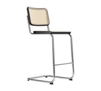 Thonet Tabouret de bar avec clayonnage S 32 VH 112cm noir TP 29 lxHxP 48x112x61cm