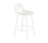 Tabouret de bar avec dossier Fiber 65cm WxHxD 42.5x87.5x44.5cm