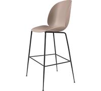 Tabouret de Bar Beetle 75 Base Conique Mat Noir/ Rose Doux