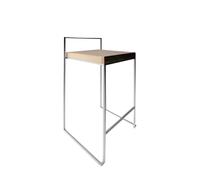 Tabouret de bar bois de siège H65cm Cubo S62 WxHxD 39x78x39cm
