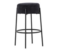 Tabouret de Bar Bouclette "Tucson" 70cm Noir
