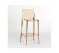 Tabouret de bar - Chaise de bar en acrylique transparent - Créatif - Pour café, thé, lait, magasin de thé, banc de bar - Luxe - Simple - Pieds hauts - Tabouret de bar