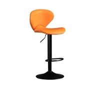 Tabouret de Bar Chaise de Bar Simple 60-80 cm Dossier relevable Tabouret Haut Usage Domestique Tabouret de Bar à Haute capacité de Charge Chaise de Bar Maison Cuisine Bistro(Orange)