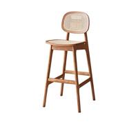Tabouret de Bar Chaises de Bar en Bois Massif Vine Stick, chaises de Maison, tabourets de Bar, chaises à Pieds Hauts Maison Cuisine Bistro