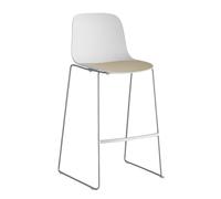 Tabouret de bar chêne de siège Seela S321 H75cm WxHxD 54x109x53cm