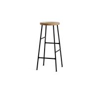Tabouret de Bar Cornet H75 Noir/ Chêne Huilé