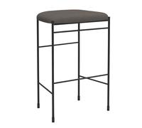 Tabouret de bar Covent étoffe 65cm black powdercoated steel frame