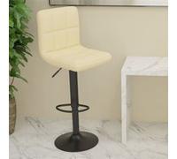 Tabouret de bar Crème Tissu Crème G