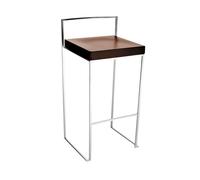 Tabouret de bar cuir de siège H65cm Cubo S62 WxHxD 39x78x39cm