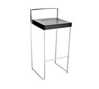 Tabouret de bar cuir de siège H65cm Cubo S62 WxHxD 39x78x39cm