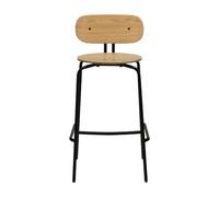 Tabouret de Bar Curious Chêne/ Noir