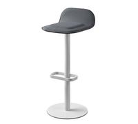 Tabouret de bar Dave blanc avec assise rembourrée anthracite Moree - 4260218363656