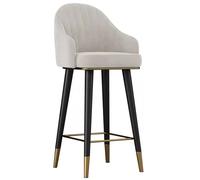 Tabouret de Bar de Cuisine de Hauteur Moderne Chaise d'îlot de Cuisine, Tabouret de Bar pivotant à 360 °, tabourets de Bar avec siège en Velours et Dossier et Repose-Pieds, tabourets Hauts rembourrés