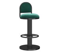 Tabouret de bar de cuisine de hauteur moderne Tabourets de bar de cuisine à hauteur de comptoir avec dossier, siège en velours, chaises de comptoir rembourrées, chaises de bar, tabourets hauts avec re