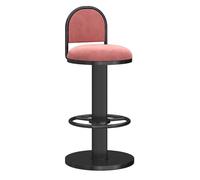 Tabouret de bar de cuisine de hauteur moderne Tabourets de bar de cuisine à hauteur de comptoir avec dossier, siège en velours, chaises de comptoir rembourrées, chaises de bar, tabourets hauts avec re