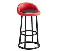 Tabouret de bar de cuisine de hauteur moderne Tabourets de bar industriels à hauteur de comptoir, chaises de bar rembourrées en PU, tabourets de bar de cuisine avec repose-pieds, for salon, salle de f