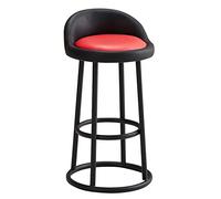 Tabouret de bar de cuisine de hauteur moderne Tabourets de bar industriels à hauteur de comptoir, chaises de bar rembourrées en PU, tabourets de bar de cuisine avec repose-pieds, for salon, salle de f