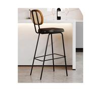 Tabouret de bar de pub Chaises de bar tissées vigne Tabourets à pieds hauts Dossiers maison en fer forgé table hautes minimalistes