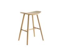 Tabouret de bar design bois clair H65 cm DEMORY