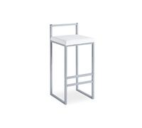 Tabouret de Bar Design "Dakota" 80cm Blanc