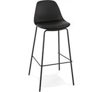 Kokoon Design Tabouret Haut en Métal et Polypropylène Escal Noir - BS01420BL