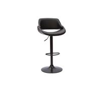 Tabouret de bar design noir réglable pivotant 360° CLASH