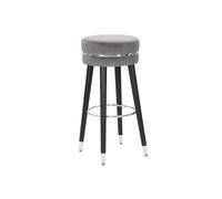 Tabouret de Bar Design "Paris" 74cm Gris & Argent