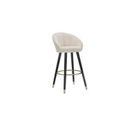 Tabouret de Bar Design "Prague" 104cm Crème