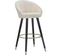 Tabouret de Bar Design "Prague" 104cm Crème Beige