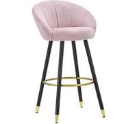 Tabouret de Bar Design "Prague" 104cm Rose