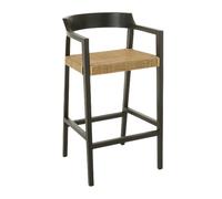 Tabouret de Bar Design "Sungkai" 100cm Noir