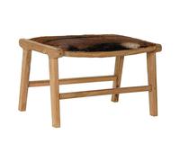 Tabouret de bar DKD Home Decor brun peau teck (65 x 47 x 42 cm)