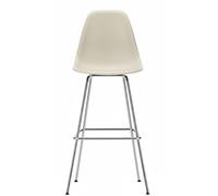 Tabouret de bar Eames en plastique, haut finition chrome galet/brillant Vitra OFFRE SPECIALE - 4055737390340
