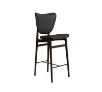 Tabouret de Bar Éléphant NORR11 H65 Chêne Fumé foncé/Anthracite 21003