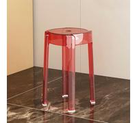 Tabouret de Bar en Acrylique Transparent, Chaise de comptoir Moderne et empilable pour Cuisine, Salle à Manger, terrasse et Salon - Solution d'assise intérieure élégante (D 30 x 46