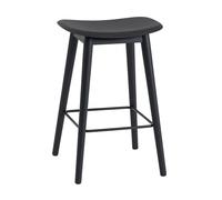 Tabouret de bar en bois Fiber 65cm WxHxD 45x66x42,5cm