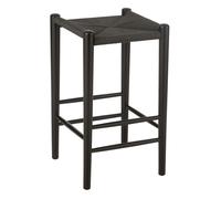 Tabouret de Bar en Bois "Orient" 66cm Noir