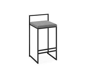 Tabouret de Bar en Daim, Tabouret de Bureau, Tabouret Haut, Style Simple et Tendance, Structure en Acier, Blanc, 76 cm