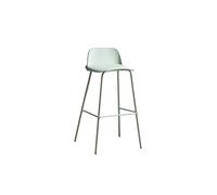 Tabouret de bar en fer de style nordique avec dossier 75 cm de hauteur - Chaise haute créative moderne pour comptoir de cuisine, sièges de bar décontractés, design durable et élégant