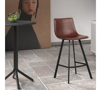 Tabouret de bar en PU OSAKA (lot de 2)