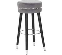 Mauro Ferretti - Tabouret de bar en tissu Paris 35 x 74 cm gris Gris G