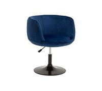 Tabouret de bar en velours bleu NOLAN Bleu