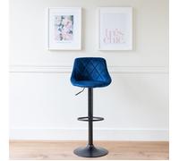Happy Garden – Tabouret de bar – Robin – Velours bleu – Bleu