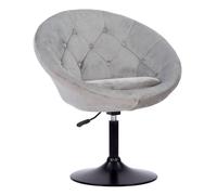 Tabouret De Bar En Velours Gris Edgar Gris