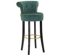 Tabouret de Bar en Velours "Luxy" 96cm Vert Vert